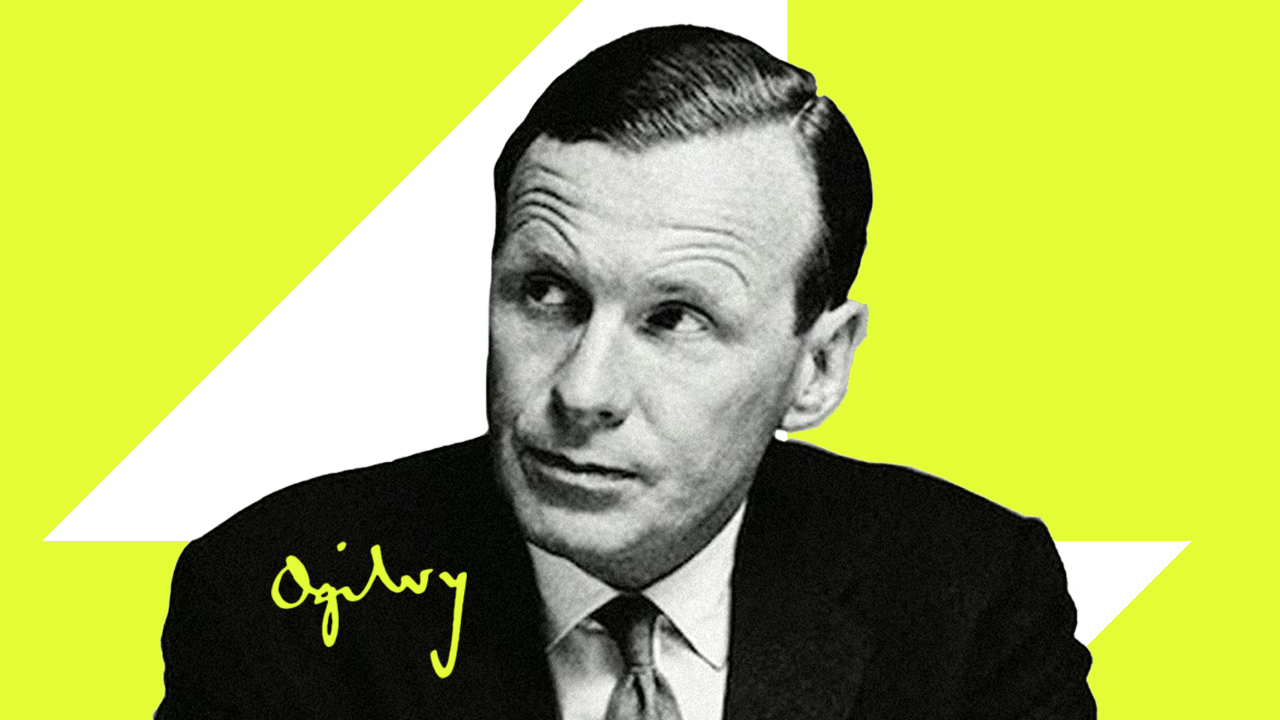 Foto de David MacKenzie Ogilvy conhecido como "o pai da propaganda".